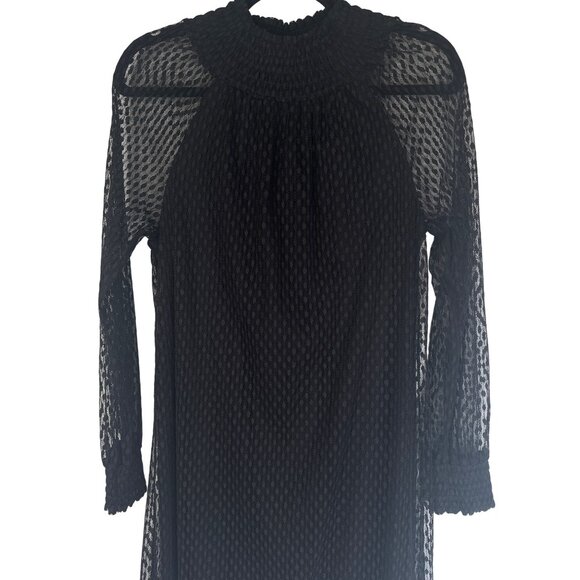 2/$30 Ella Moss XS Black Mini Textured Long Sleeve Dress - Picture 7 of 15